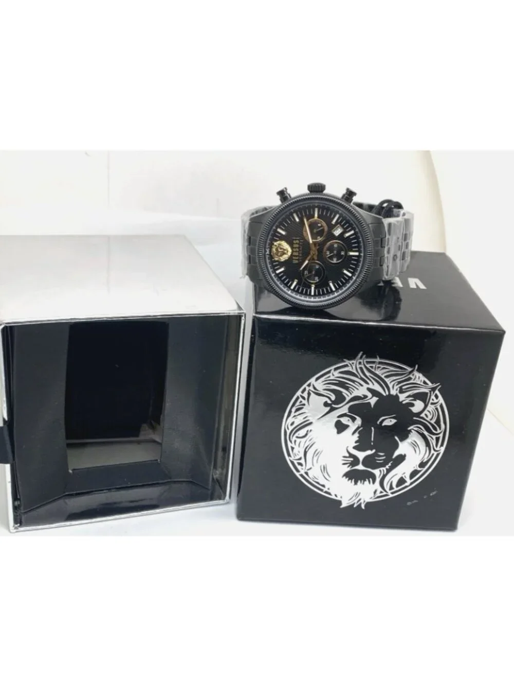 Versus by Versace Men's Watch VSP971221 Chronograph Quartz Black Steel 45mm